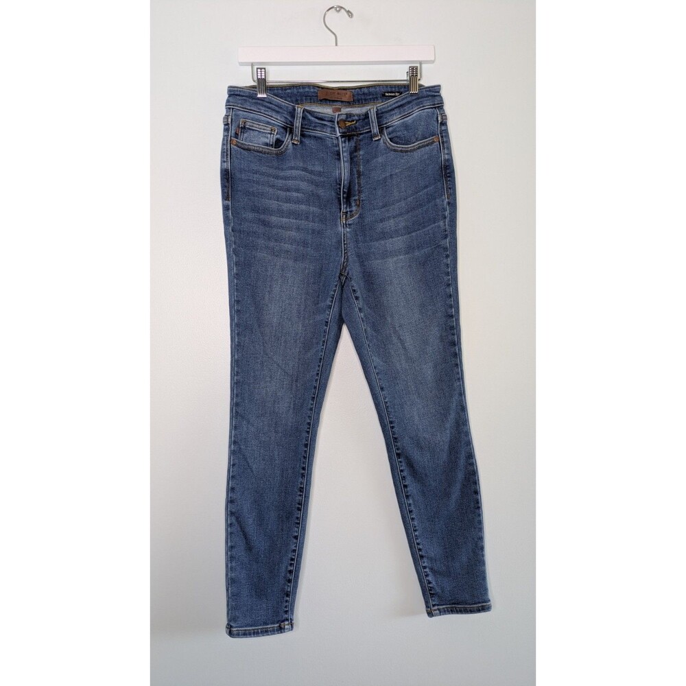 Judy Blue Jeans Womens 11/30 Blue Skinny Fit Stretch Denim Casual